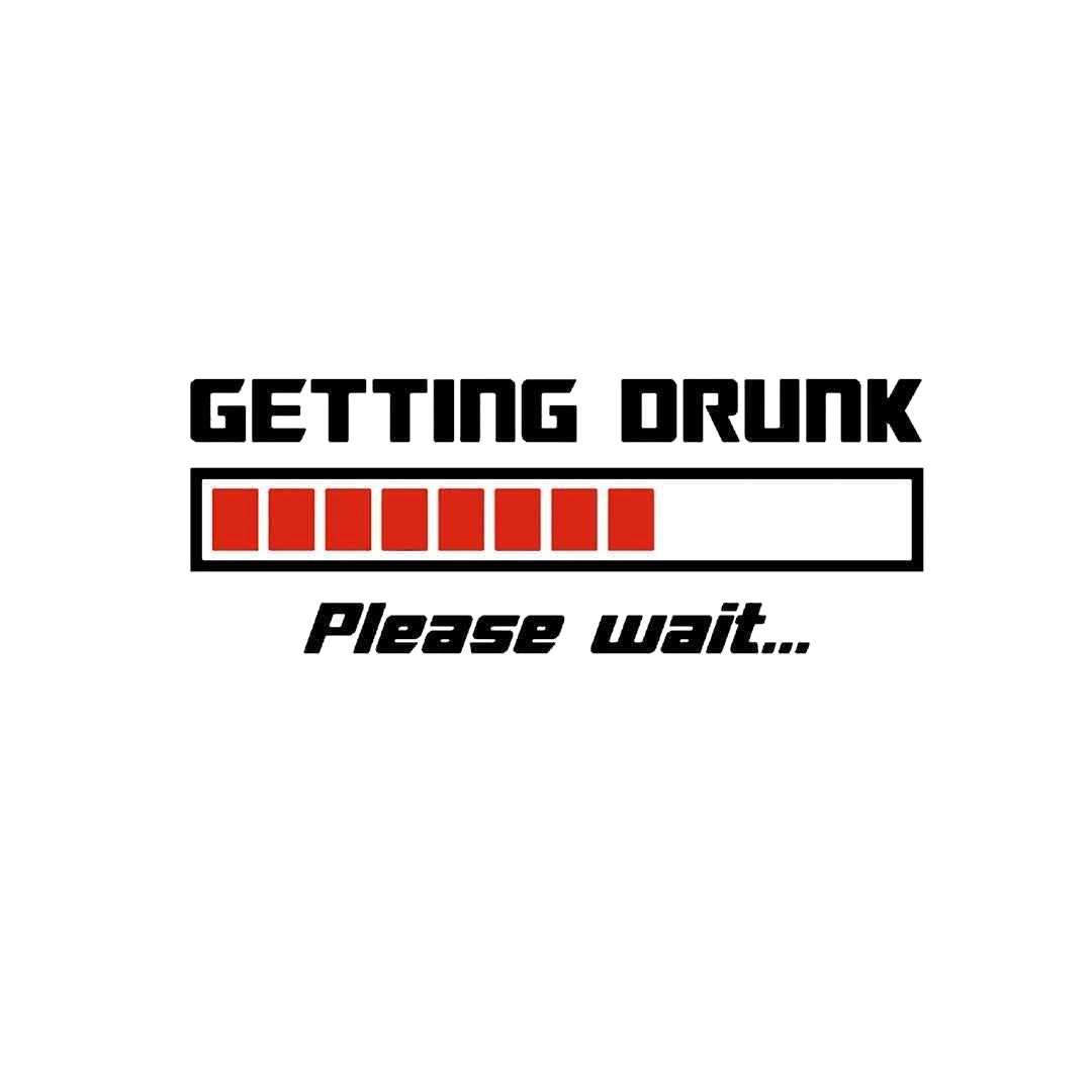 Getting Drunk Sticker